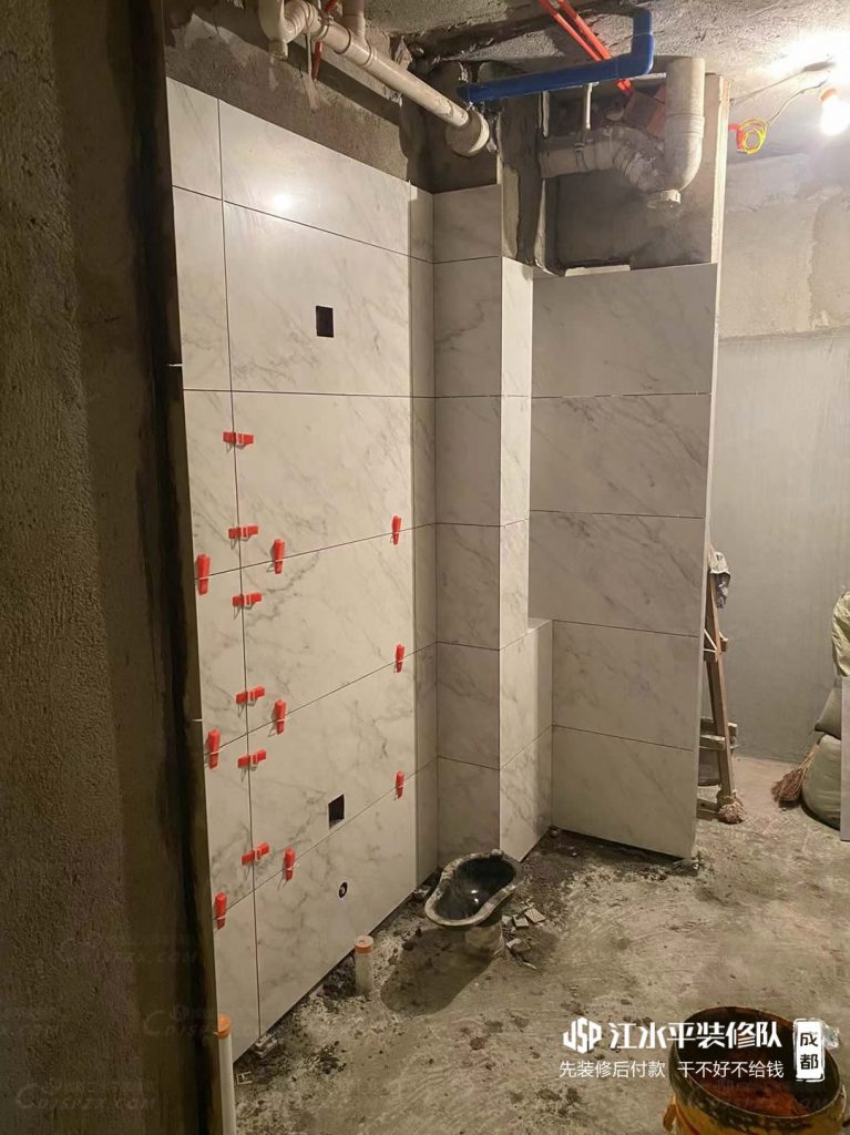 江水平装修智慧康城厨卫墙地砖施工现场